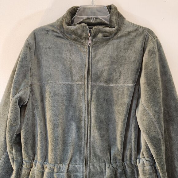 Westbound Soft Smokey Green Zip Front LS Winter Coat Medium - Picture 2 of 16